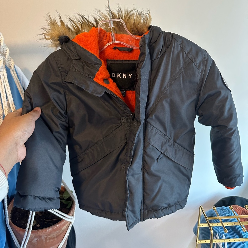 fur lined hood puffer jacket